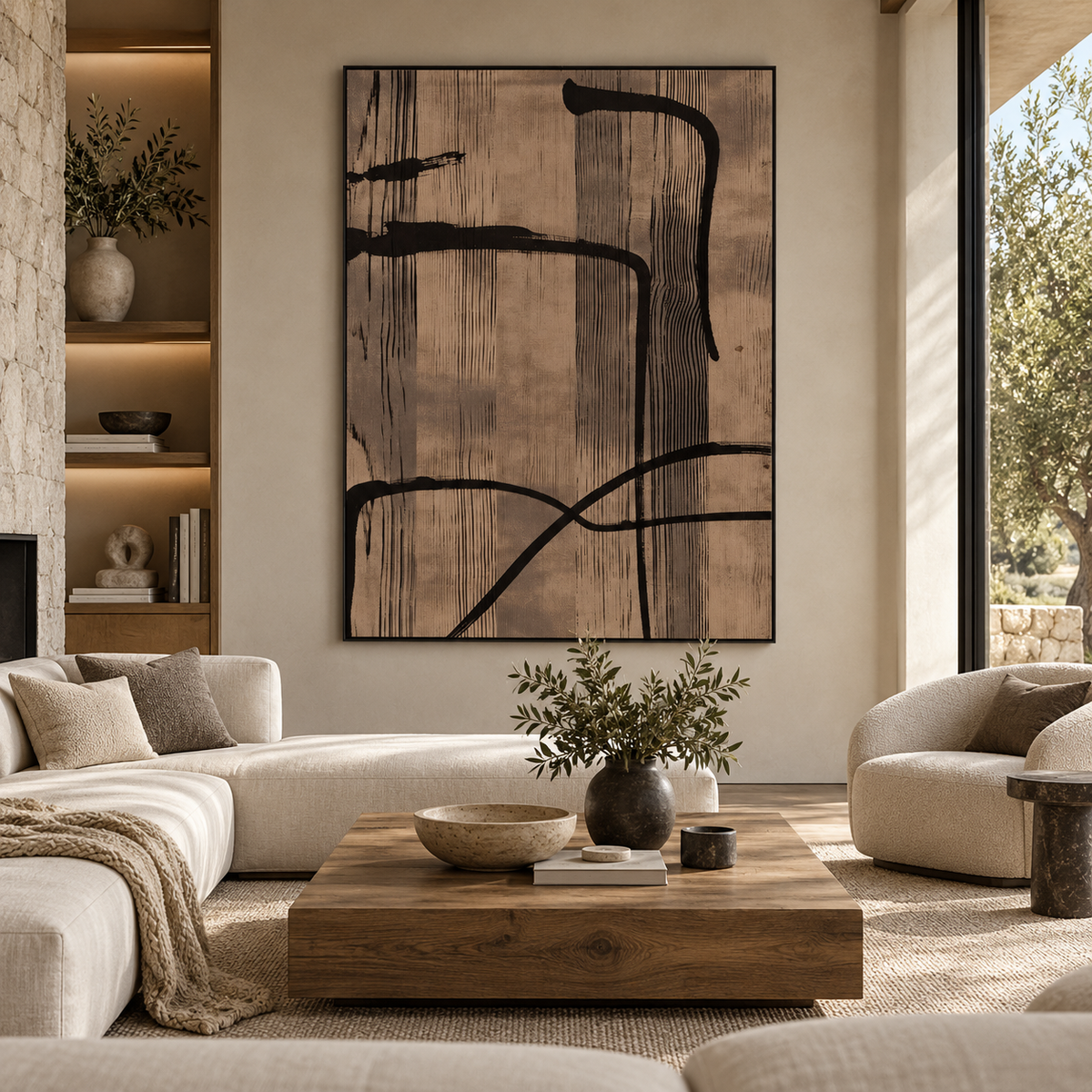 ARBYNART Abstract Art | Zen Curve Lines