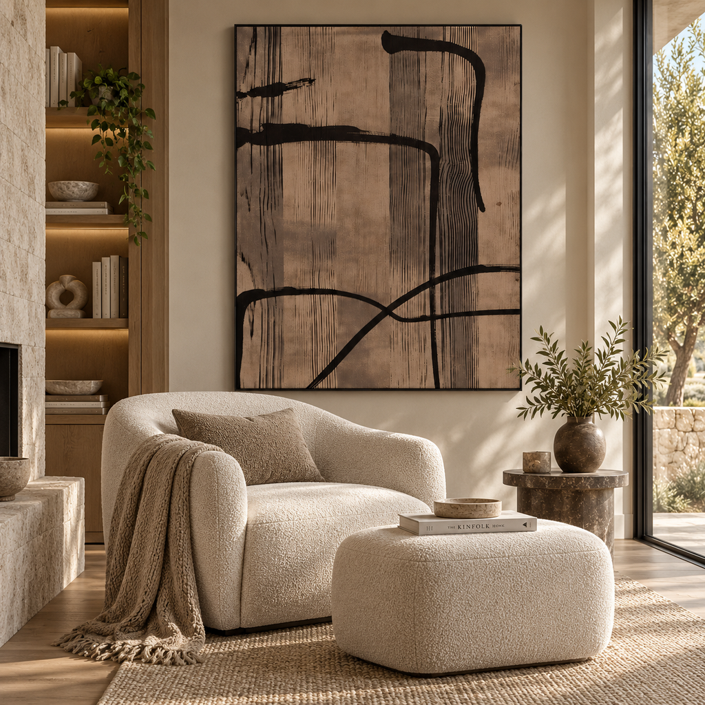 ARBYNART Abstract Art | Zen Curve Lines