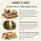 ARBYNART Twisted Flame Wood Sculpture