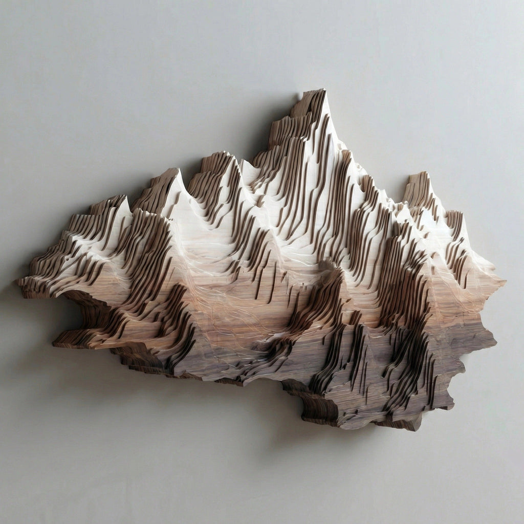 ARBYNART Layered Mountain Relief