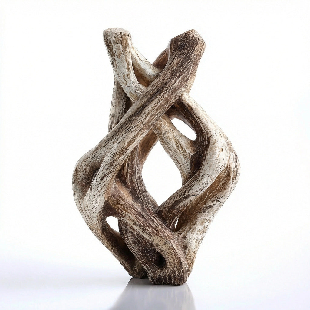 Tangled — botanical wood sculpture