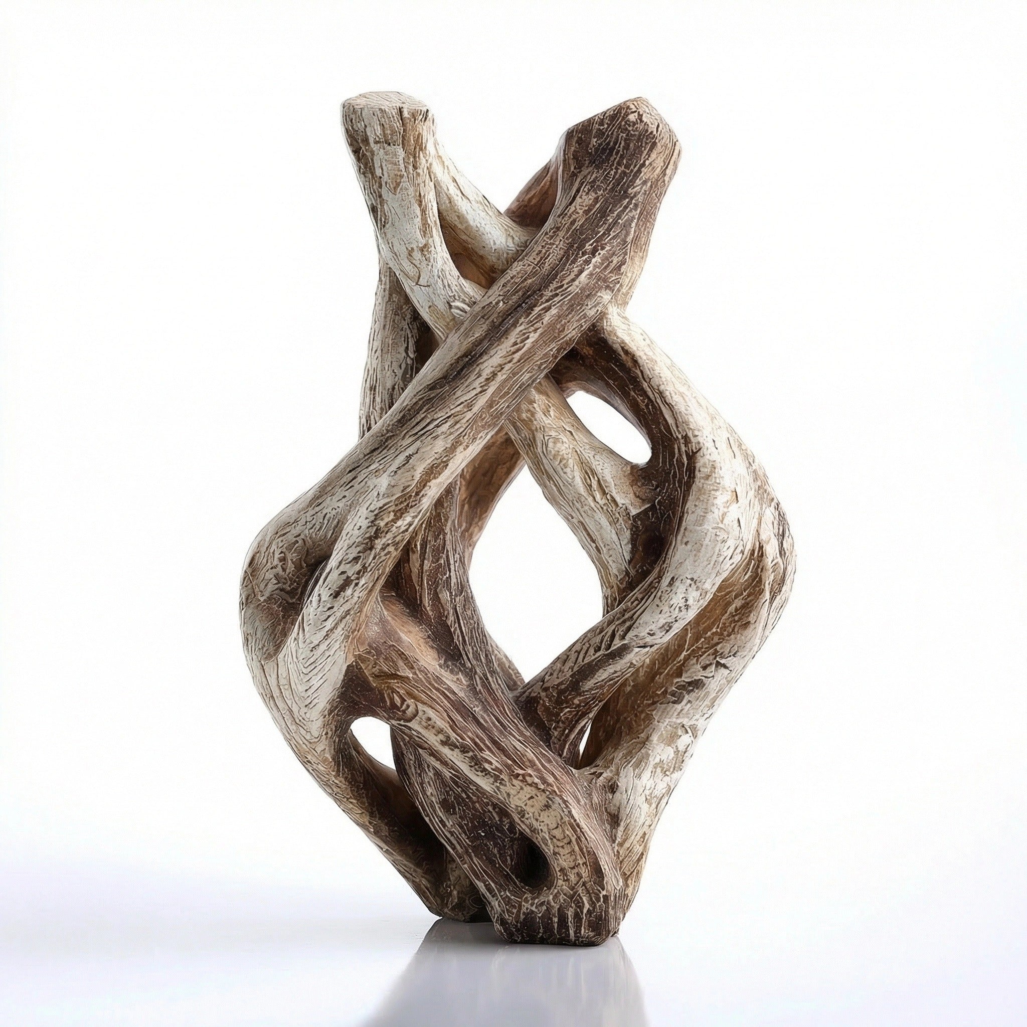 Tangled — botanical wood sculpture
