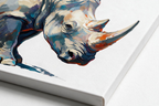 ARBYNART Impressionist Art | Rhino Lowering Its Head