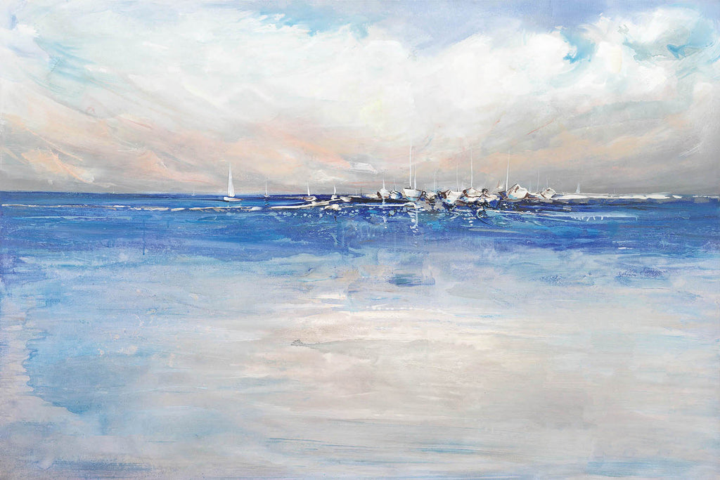 ARBYNART Impressionist Art | Harbor of White Sails