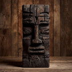Ashen Visage — spiritual wood sculpture