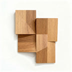 Cubic Mosaic — abstract wood wall sculpture