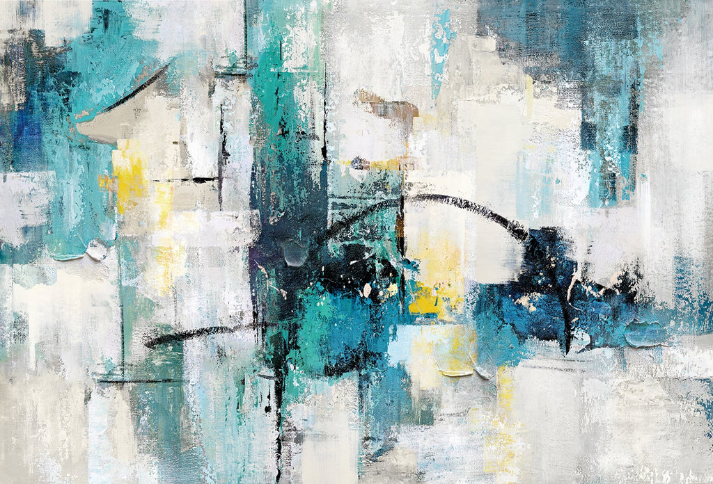 ARBYNART Abstract Art | Azure Echoes of Light