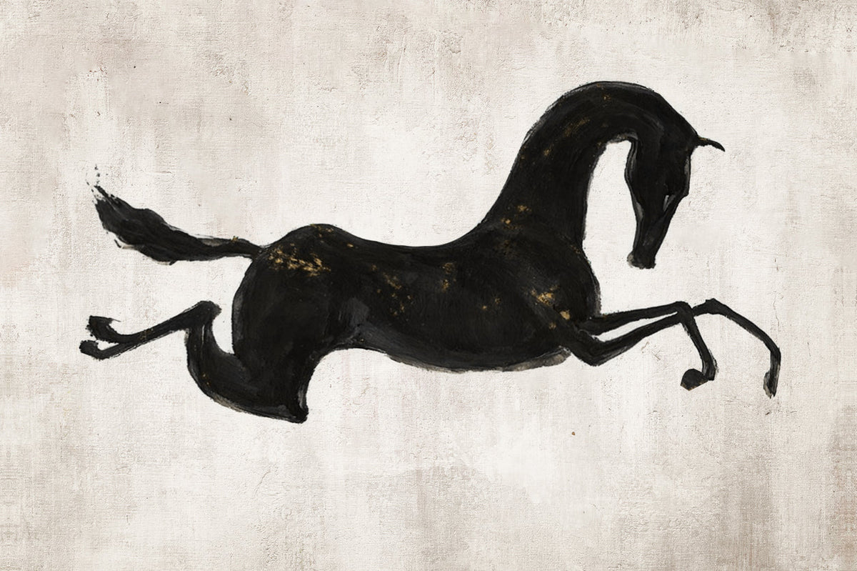 ARBYNART Americana Art | Black Stallion in Flight