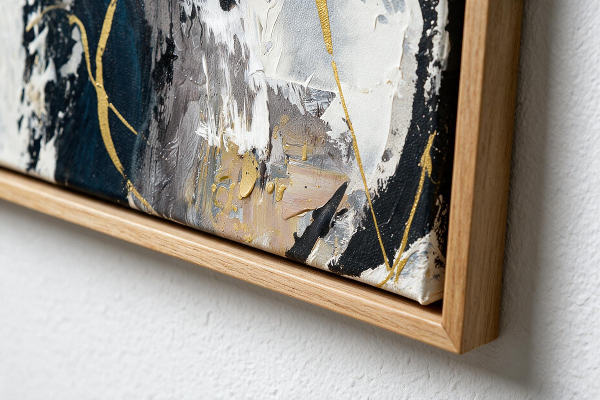 ARBYNART Abstract Art | Gilded Orbit of Midnight