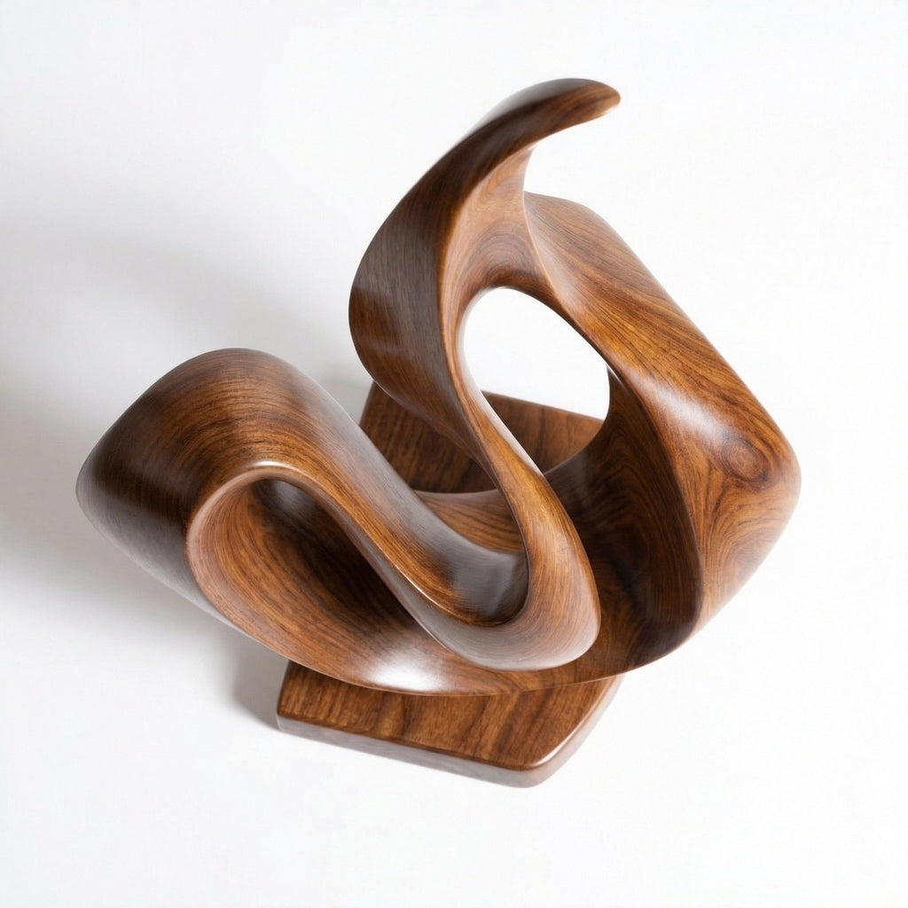 ARBYNART Flowing Flame Wood Sculpture