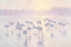 ARBYNART Abstract Art | Flamingos in the Morning Haze