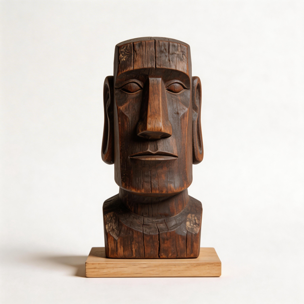 Moai — spiritual wood sculpture