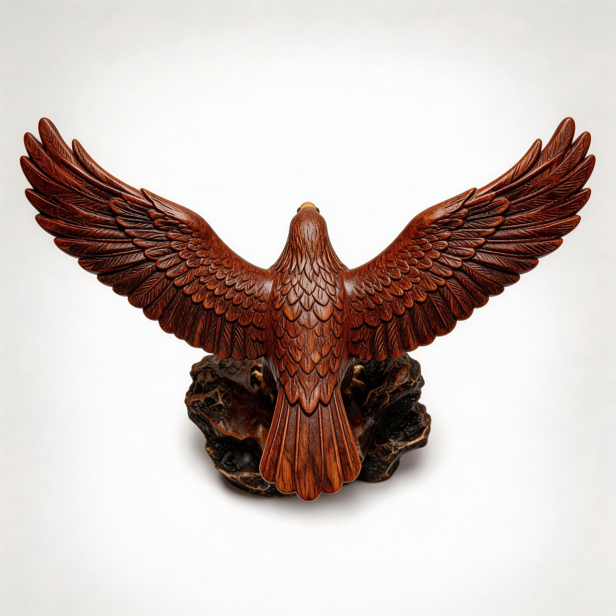 ARBYNART Soaring Eagle Wood Sculpture