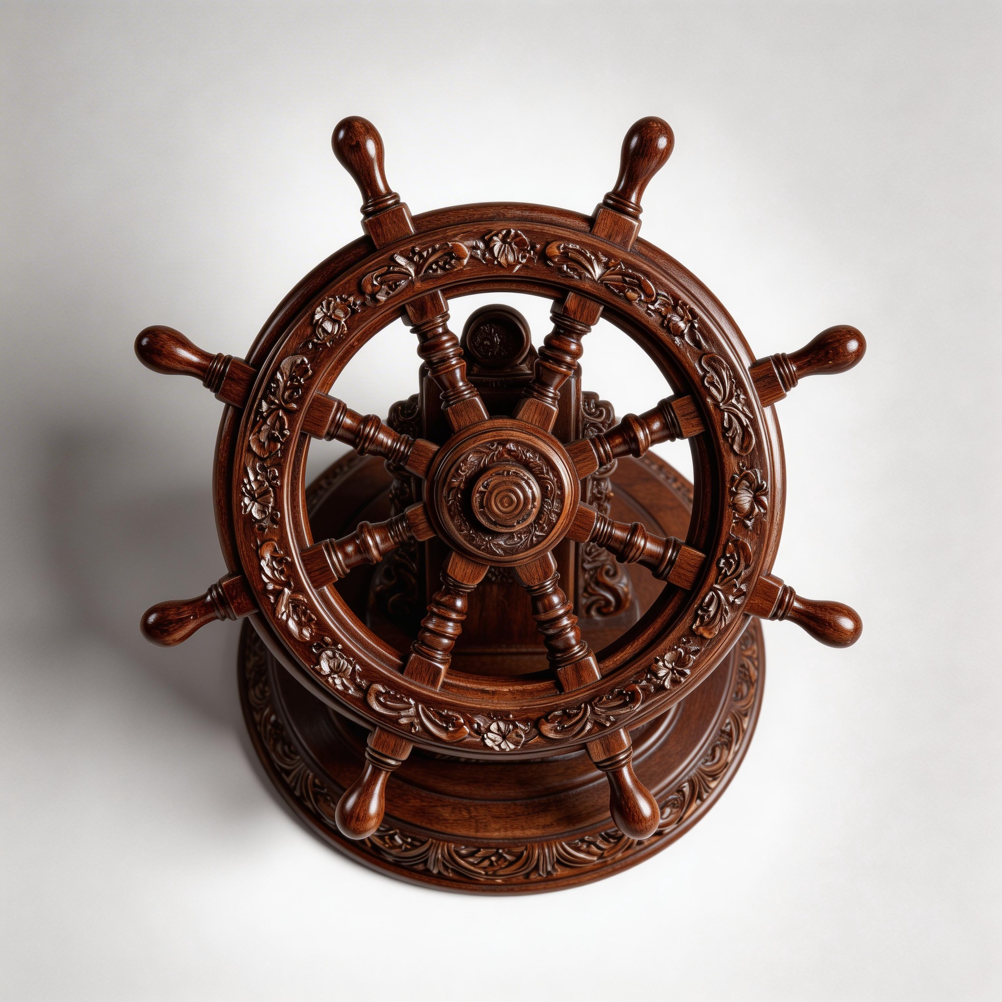 ARBYNART Nautical Helm Sculpture