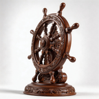 ARBYNART Nautical Helm Sculpture