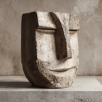 ARBYNART Rustic Serenity Face Sculpture