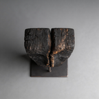 ARBYNART Charred Totem Face Sculpture