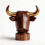 ARBYNART Golden Horn Bull Sculpture