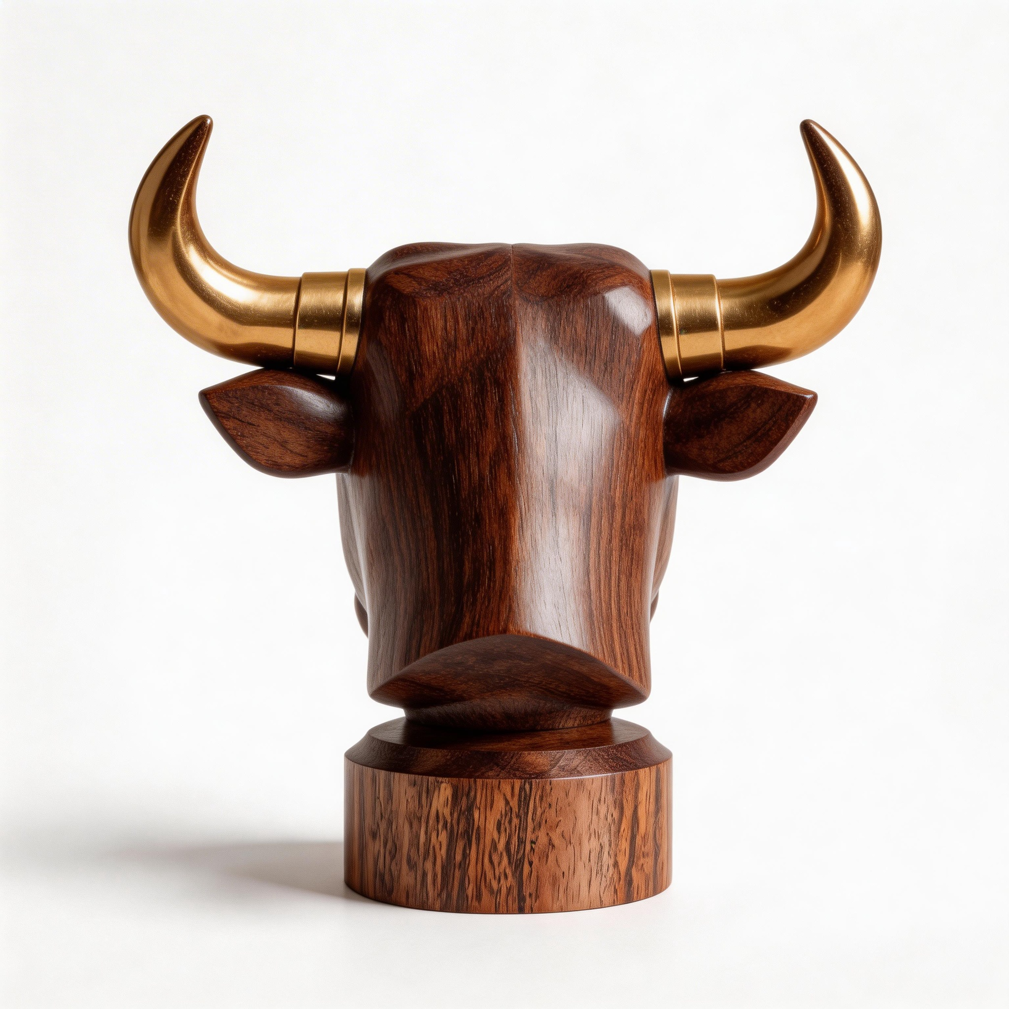 ARBYNART Golden Horn Bull Sculpture