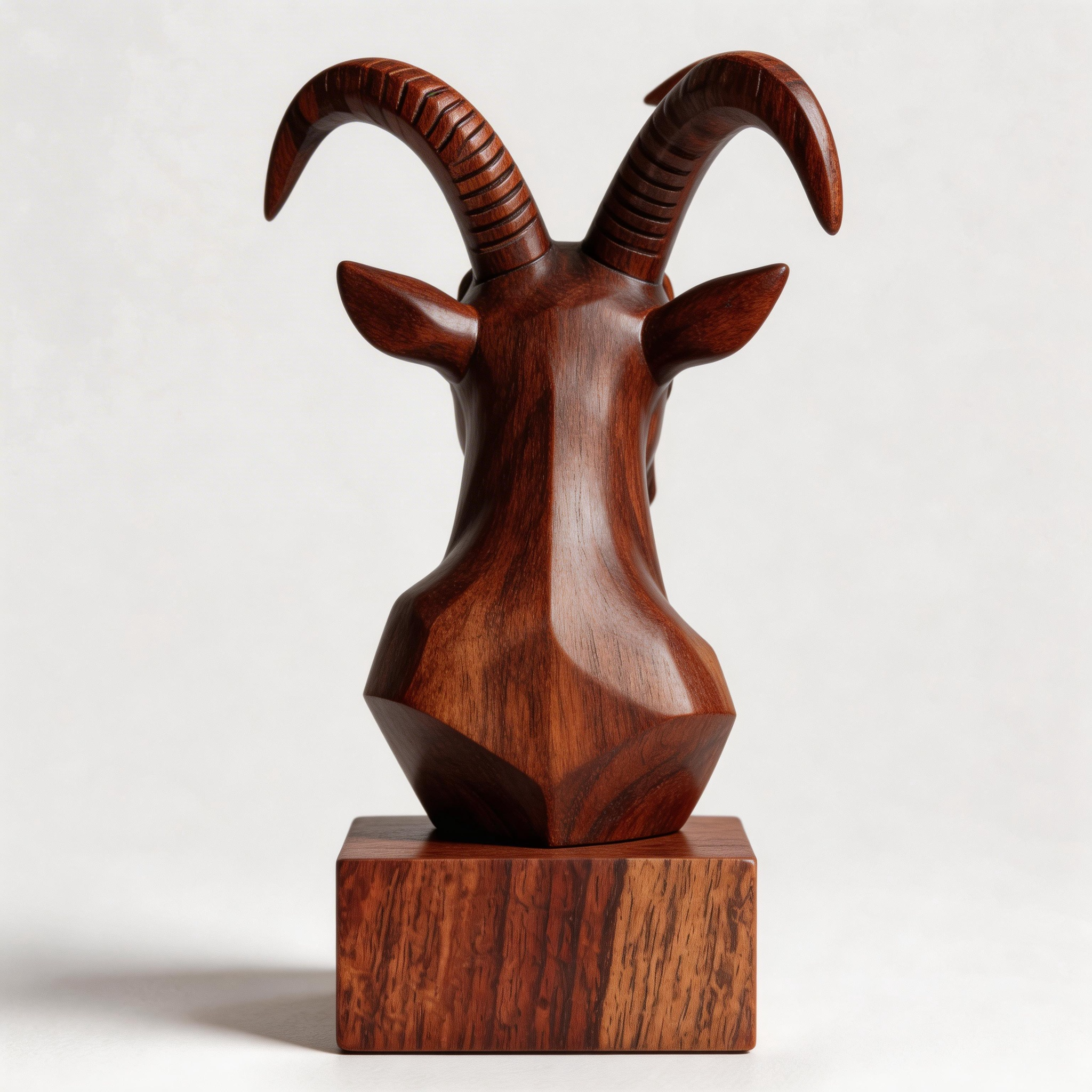 ARBYNART Alpine Ibex Bust Sculpture