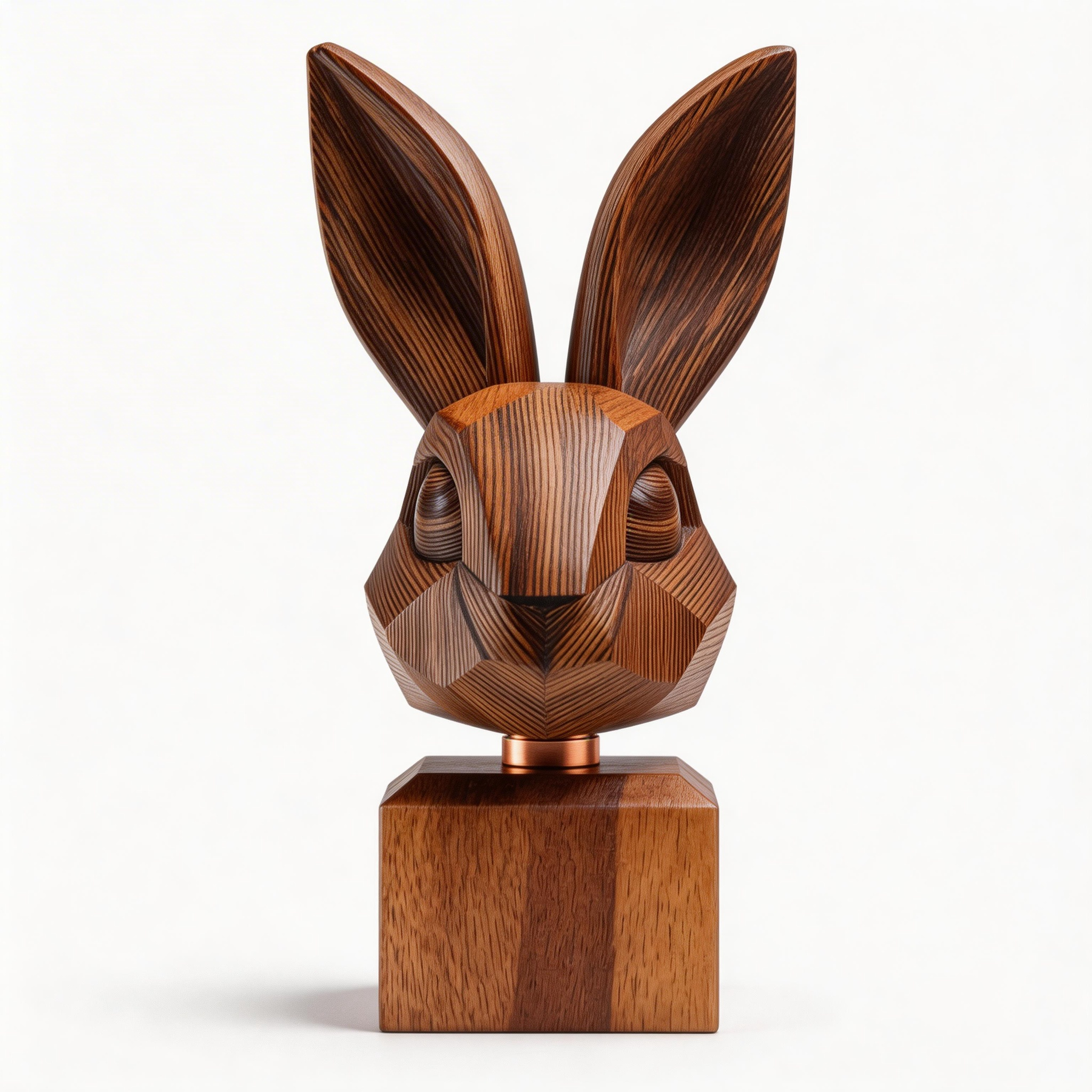 ARBYNART Geometric Rabbit Head Sculpture