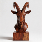 ARBYNART Alpine Ibex Bust Sculpture