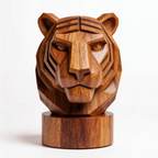 ARBYNART Geometric Tiger Head Sculpture