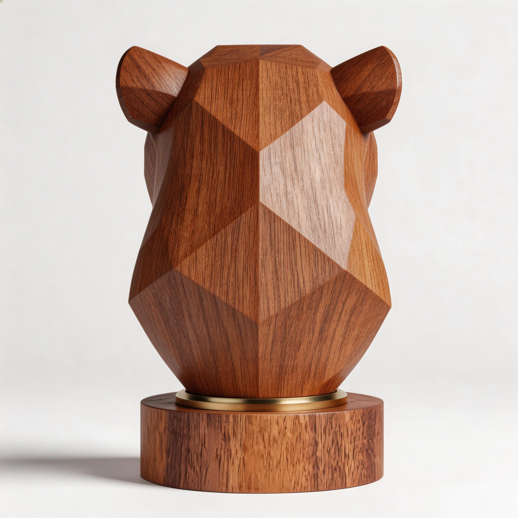 ARBYNART Geometric Tiger Head Sculpture