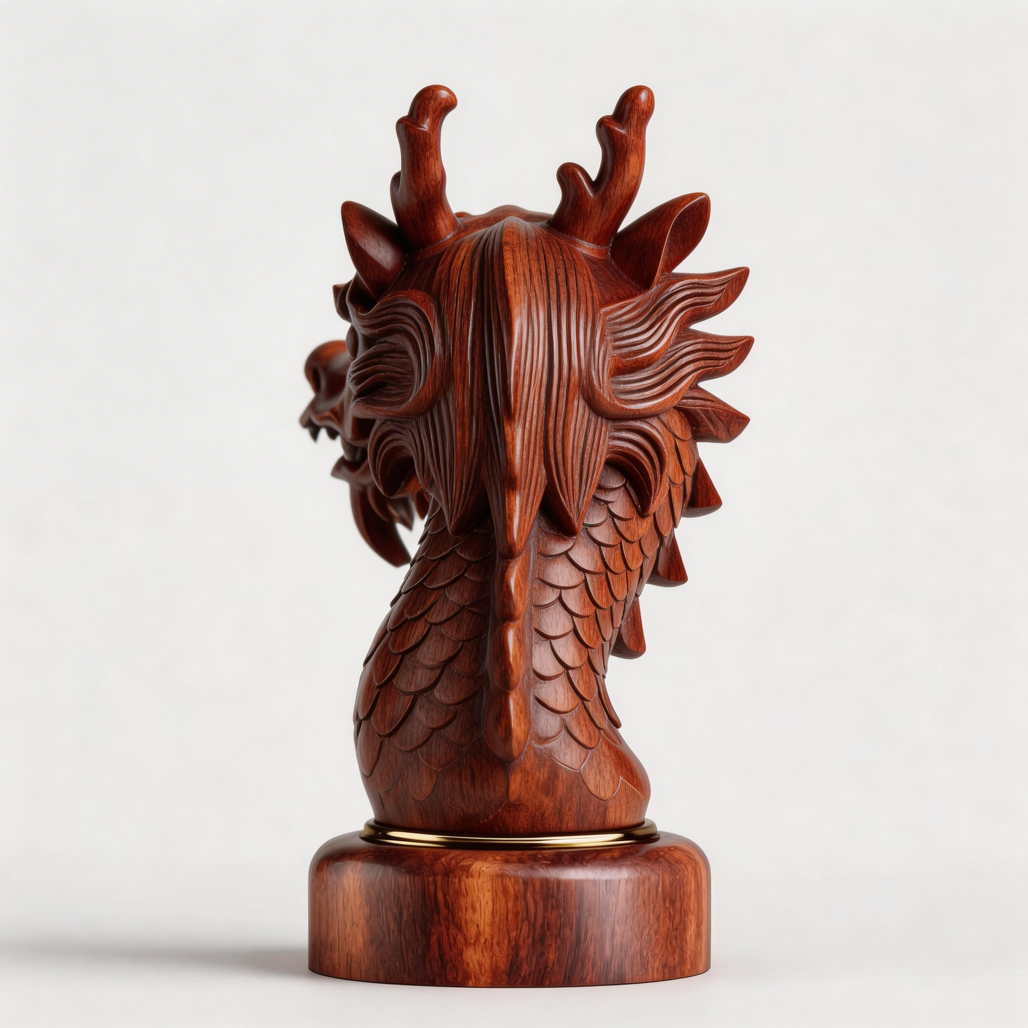 ARBYNART Carved Dragon Head Sculpture