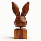 ARBYNART Geometric Rabbit Head Sculpture