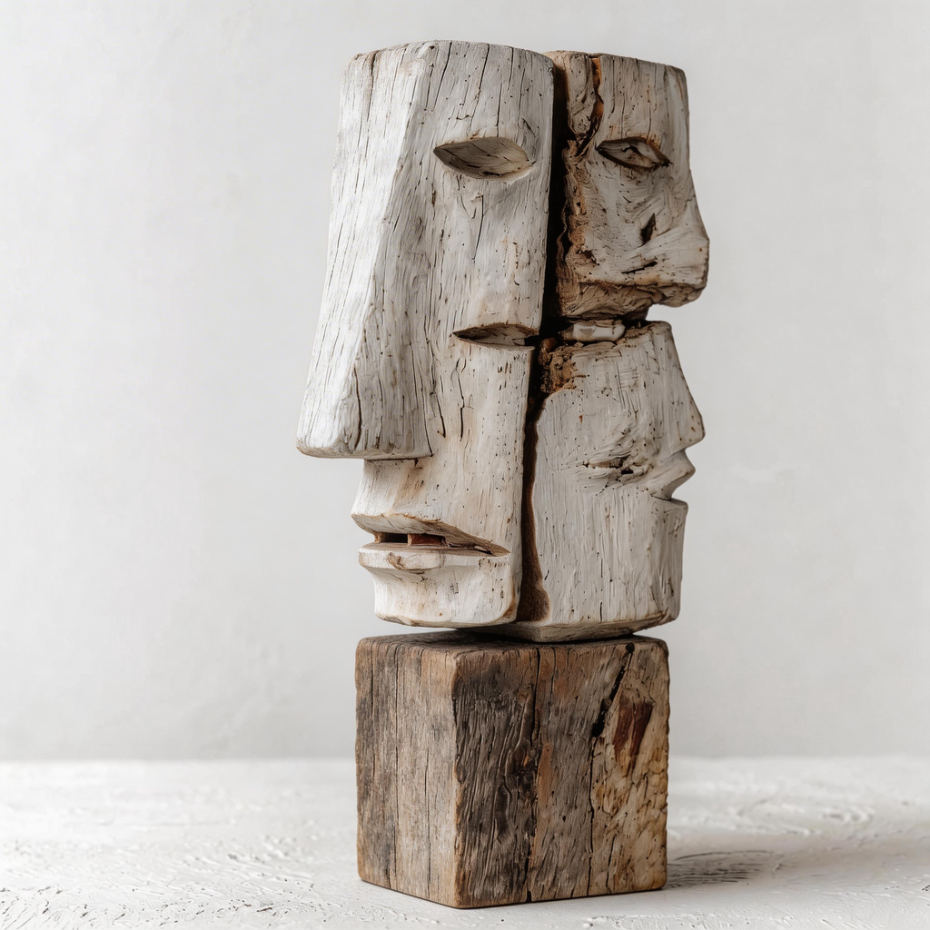 ARBYNART Fragmented Faces Sculpture