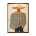ARBYNART Vintage Americana Art | Minimal Cowboy Figure